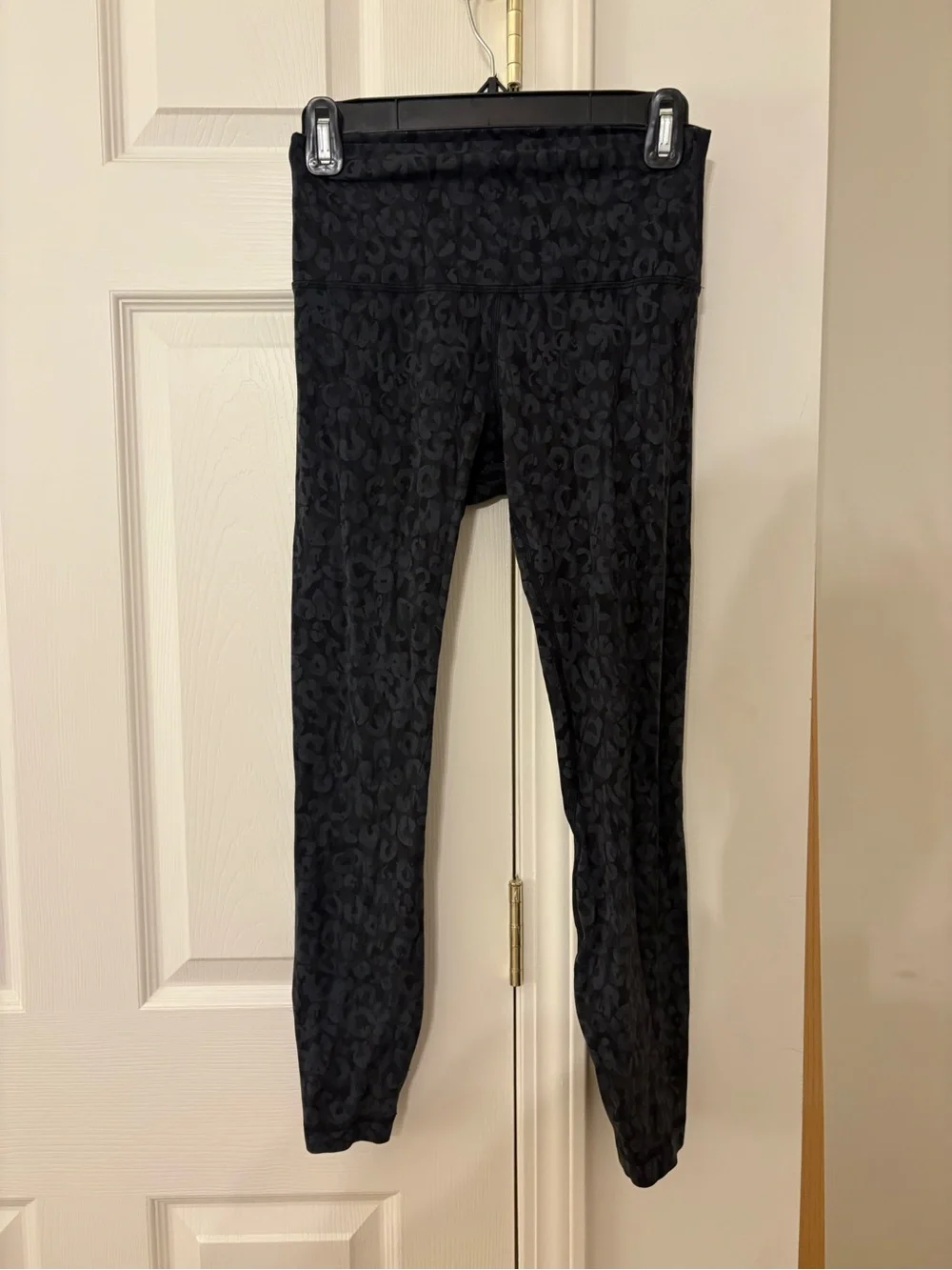 lululemon athletica Black Subtle Leopard High-Rise Leggings